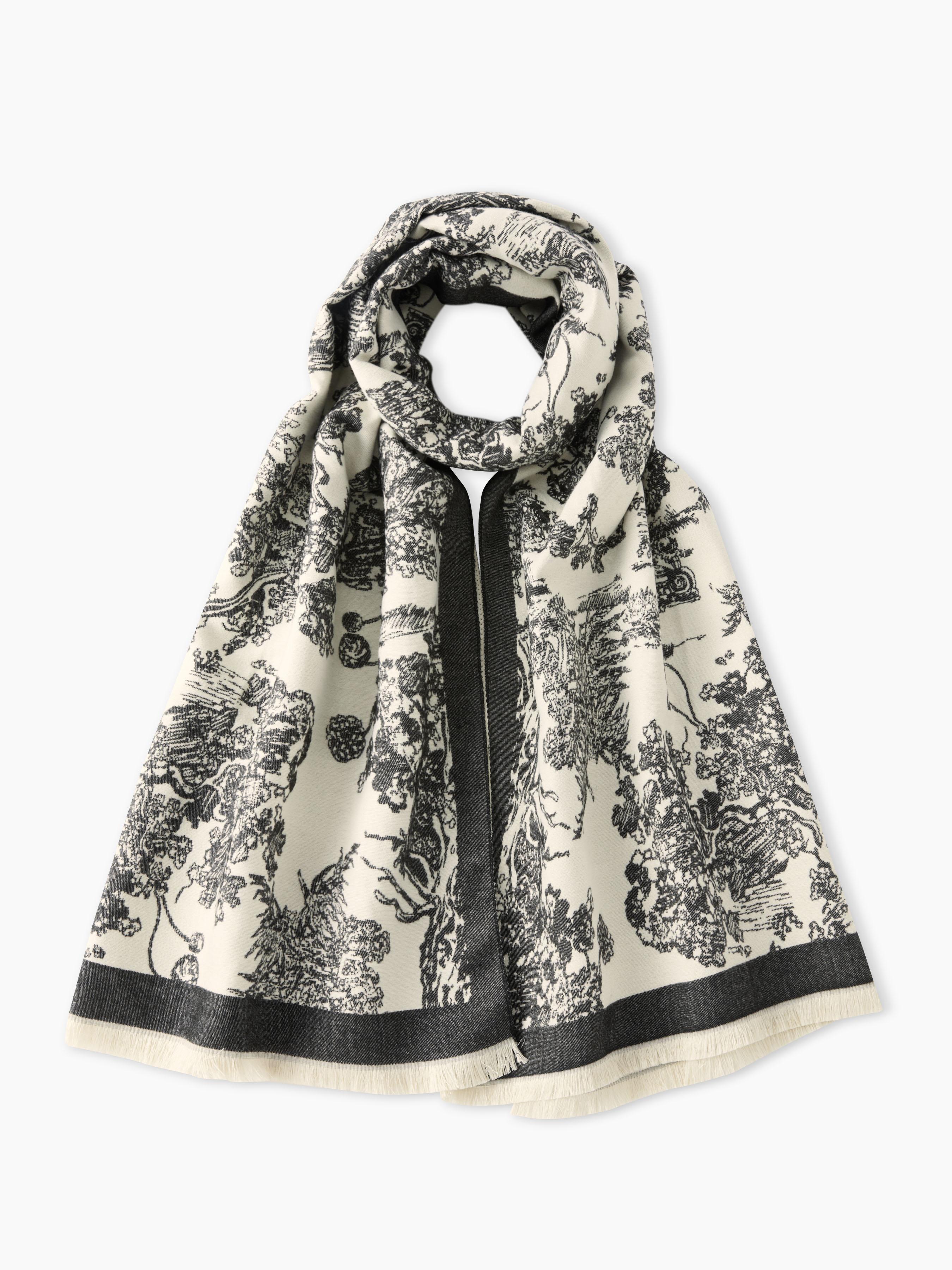 TOILE DE JOUY LANDSCAPE PRINT SCARF by CIDER