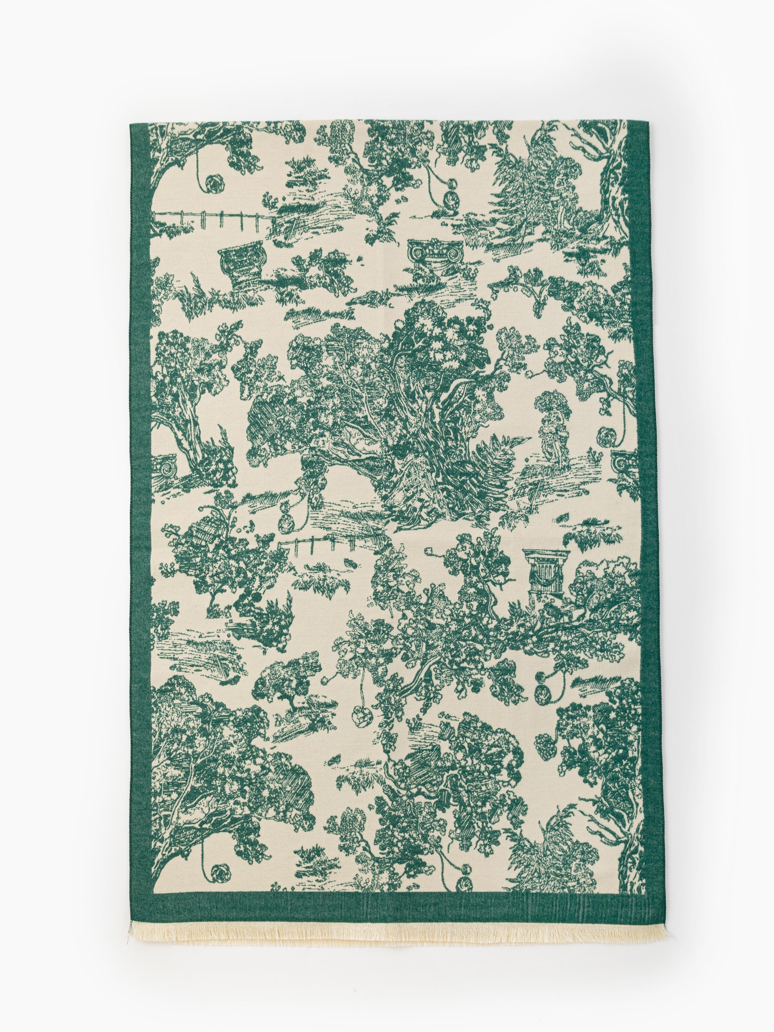 TOILE DE JOUY LANDSCAPE PRINT SCARF by CIDER