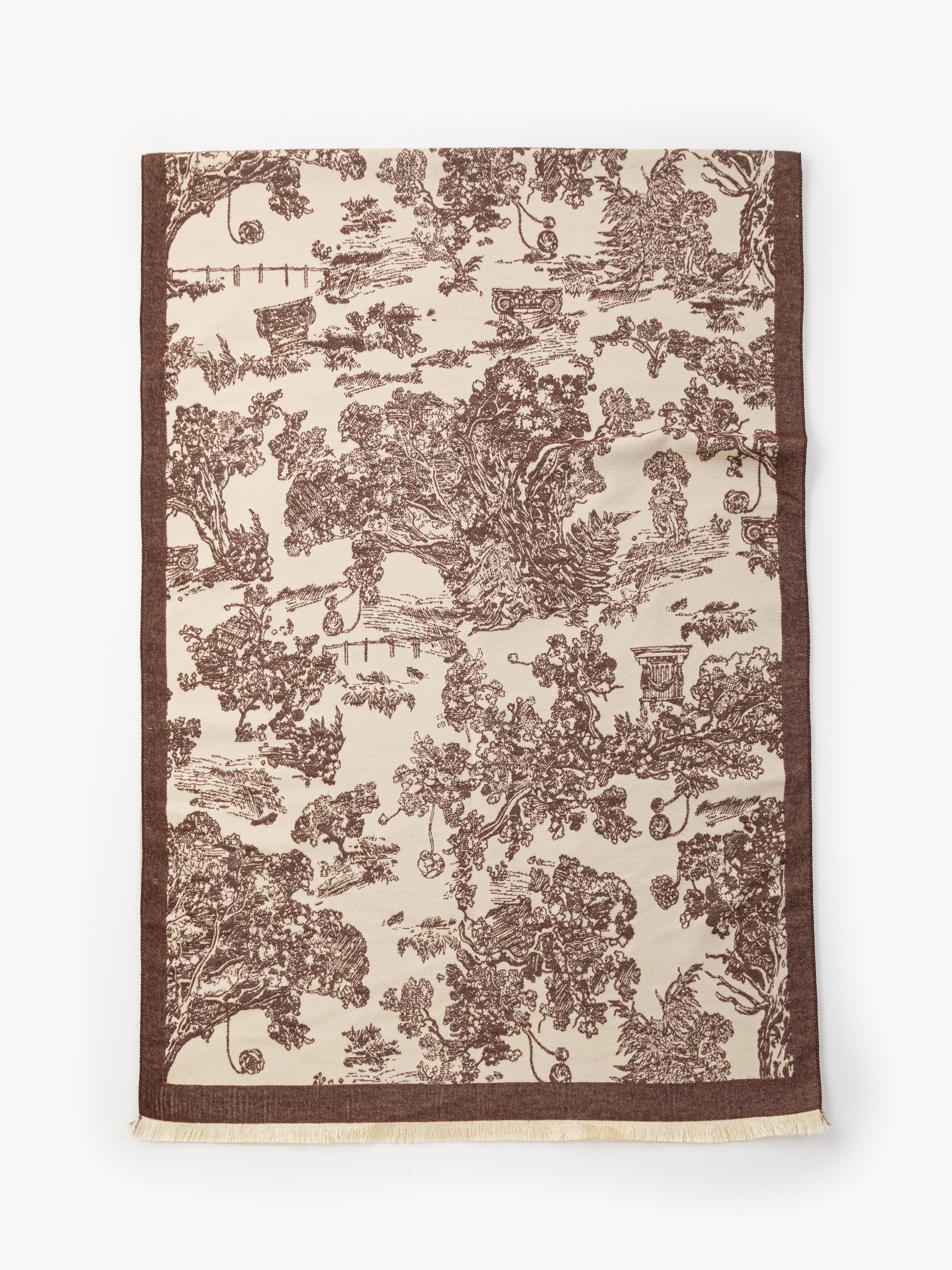 TOILE DE JOUY LANDSCAPE PRINT SCARF by CIDER