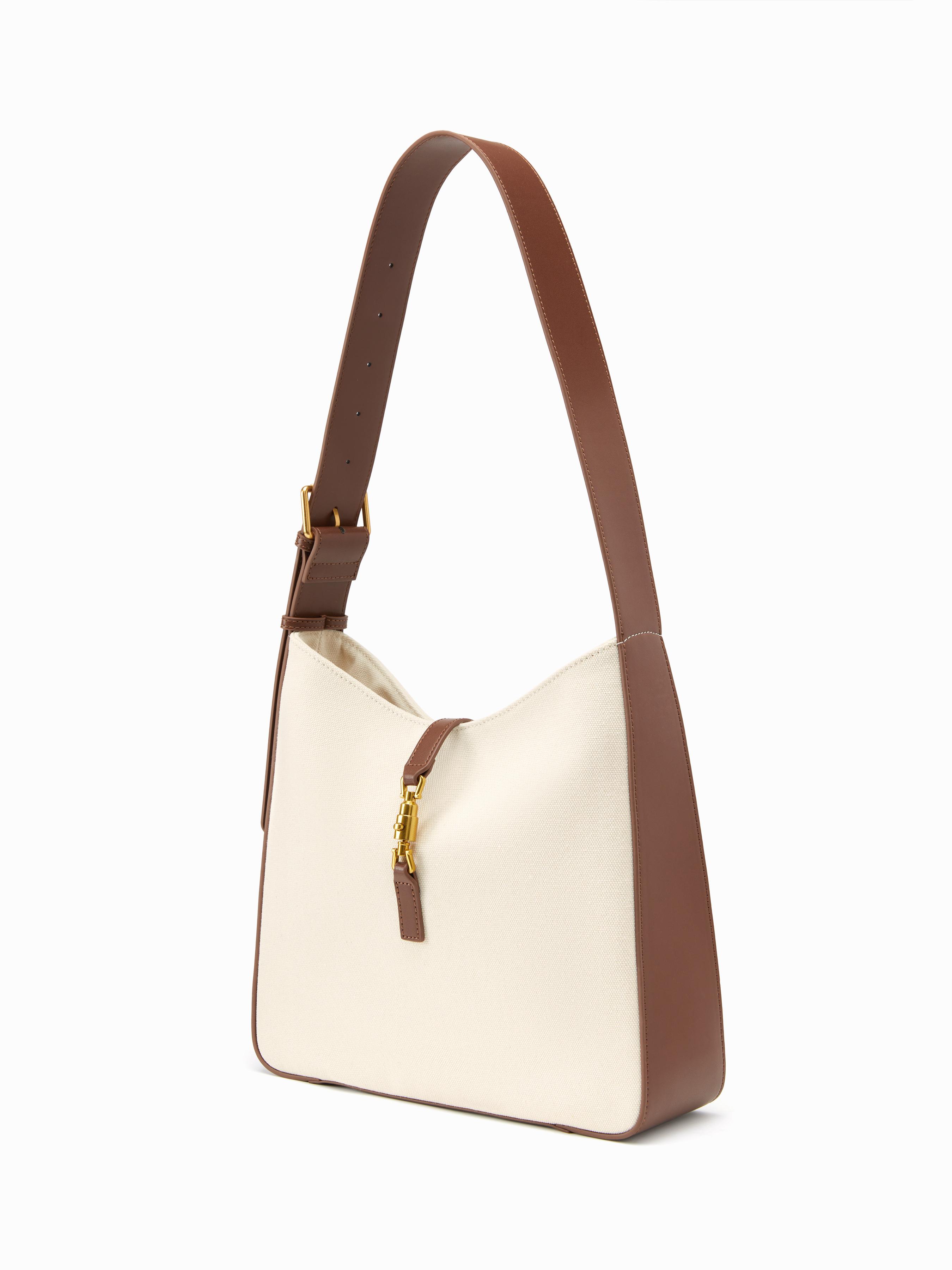 TWO-TONE BUCKLE SHOULDER BAG by CIDER