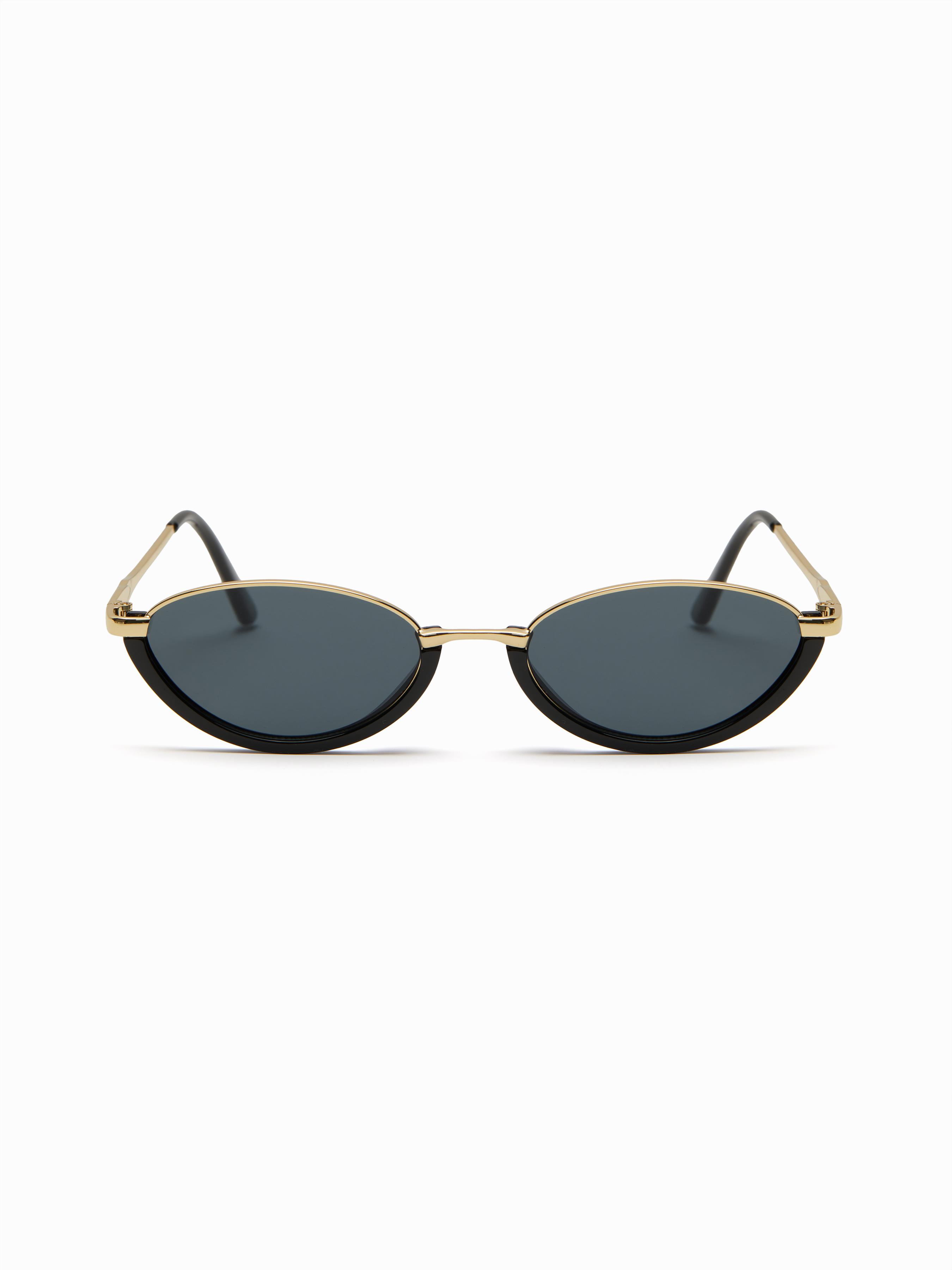 TWO-TONE FRAME CAT-EYE FASHION GLASSES by CIDER