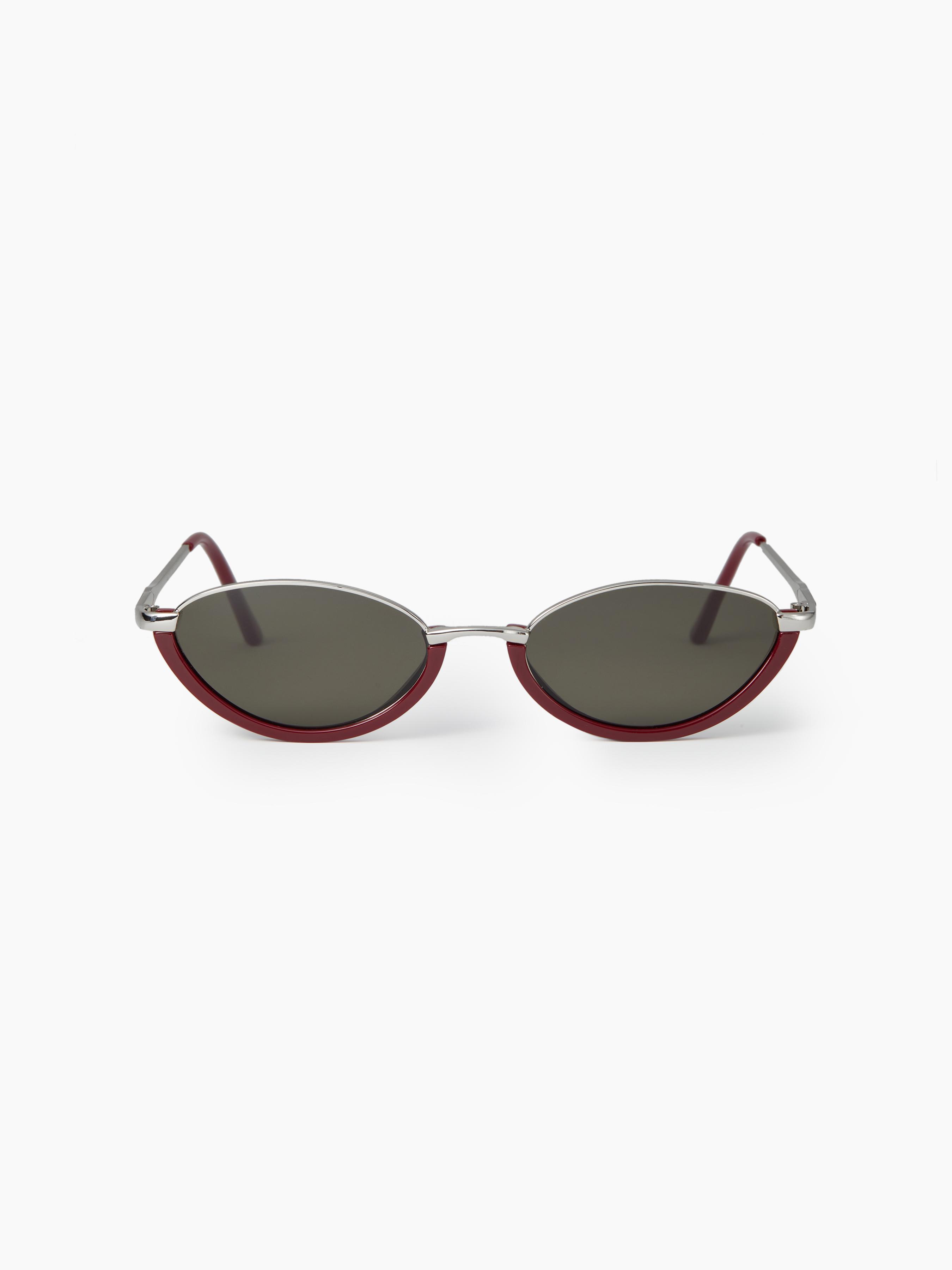 TWO-TONE FRAME CAT-EYE FASHION GLASSES by CIDER