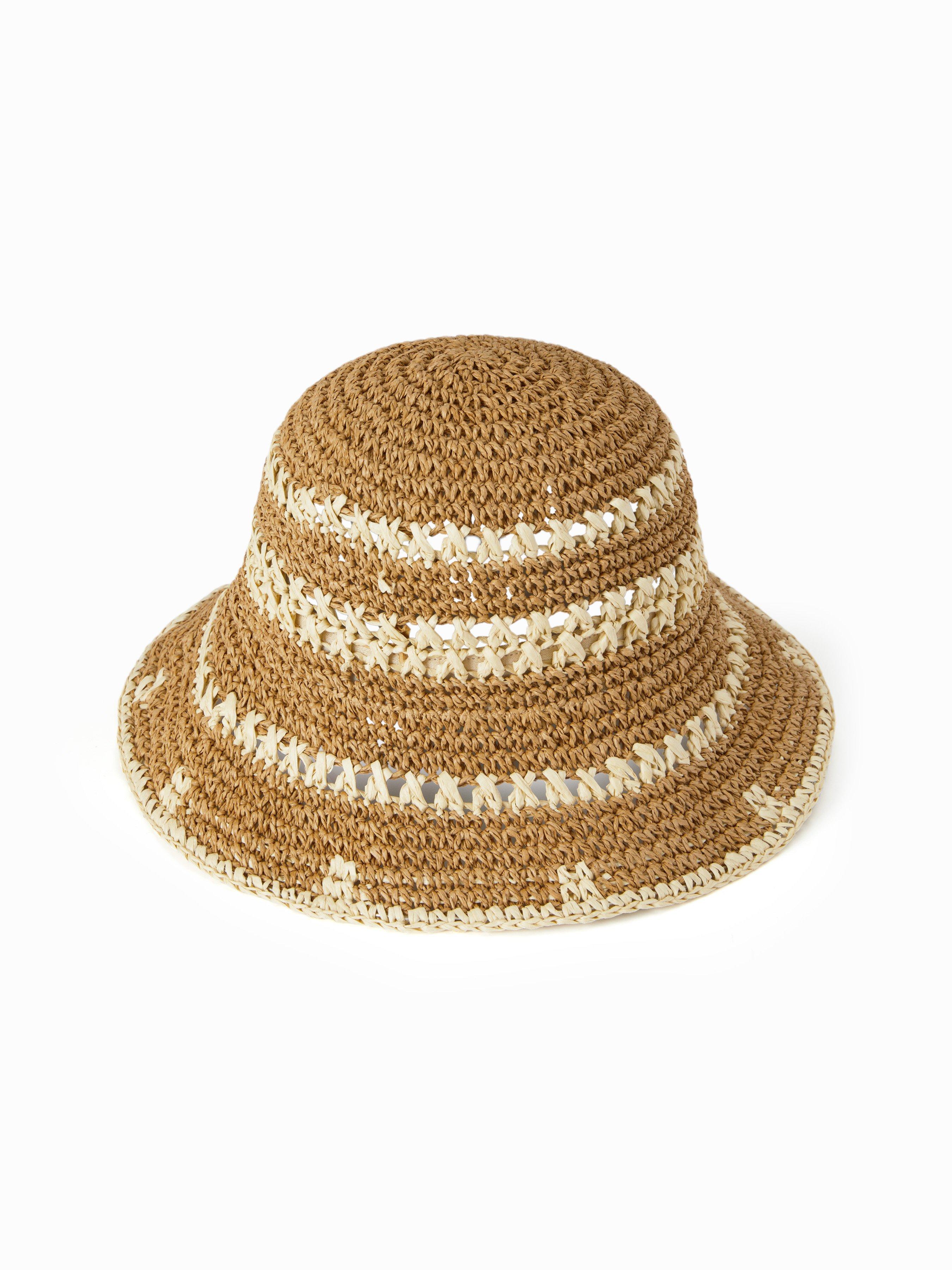 TWO-TONE WOVEN BUCKET HAT by CIDER