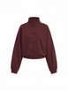 Terry Stand Collar Toggle Button Oversized Jacket by CIDER Terry Stand Collar Toggle Button Oversized Jacket by CIDER