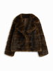 Textured Faux Fur Oversized Jacket by CIDER Textured Faux Fur Oversized Jacket by CIDER