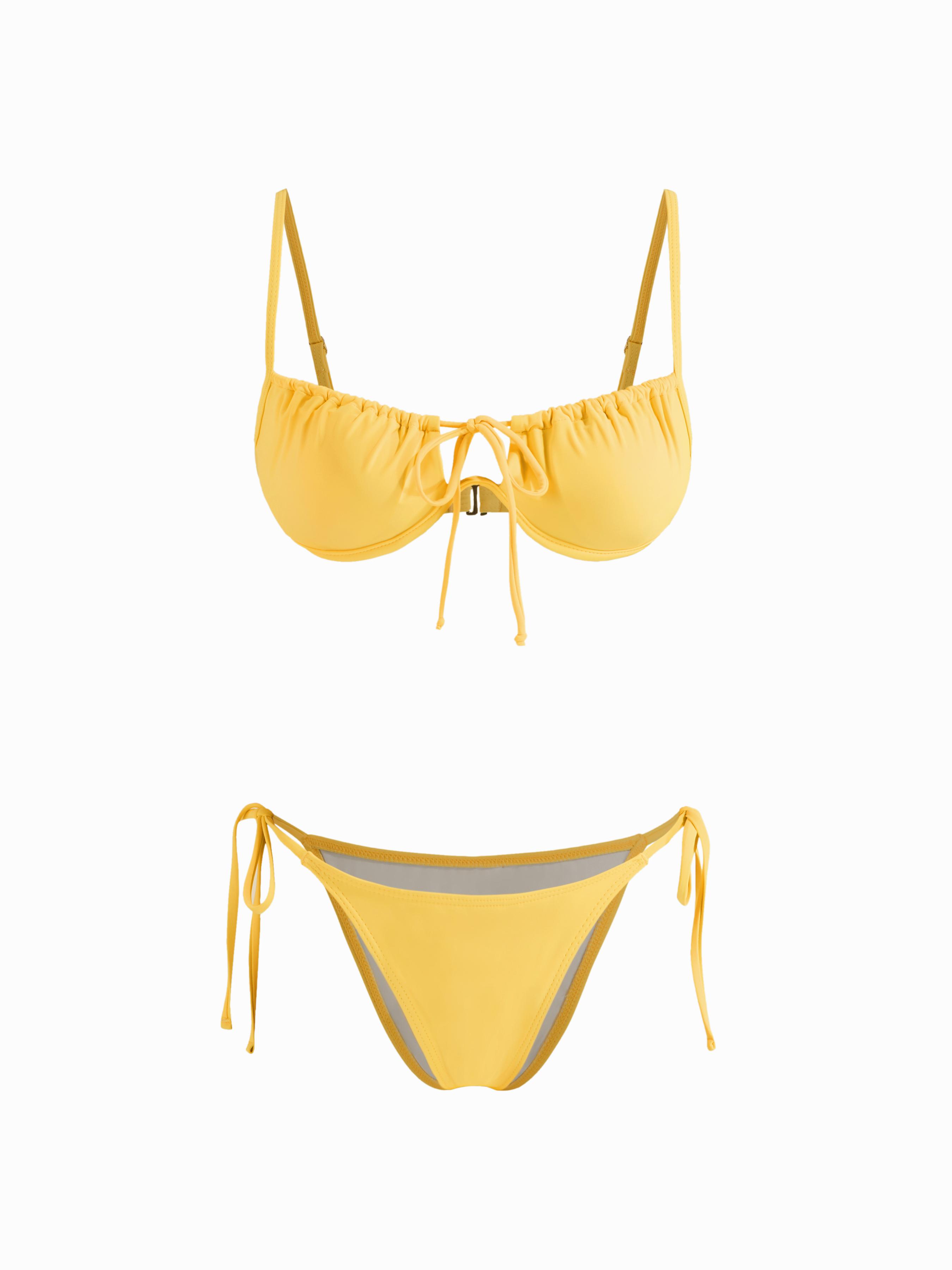 Tie Side Underwire Bikini Swimsuit by CIDER