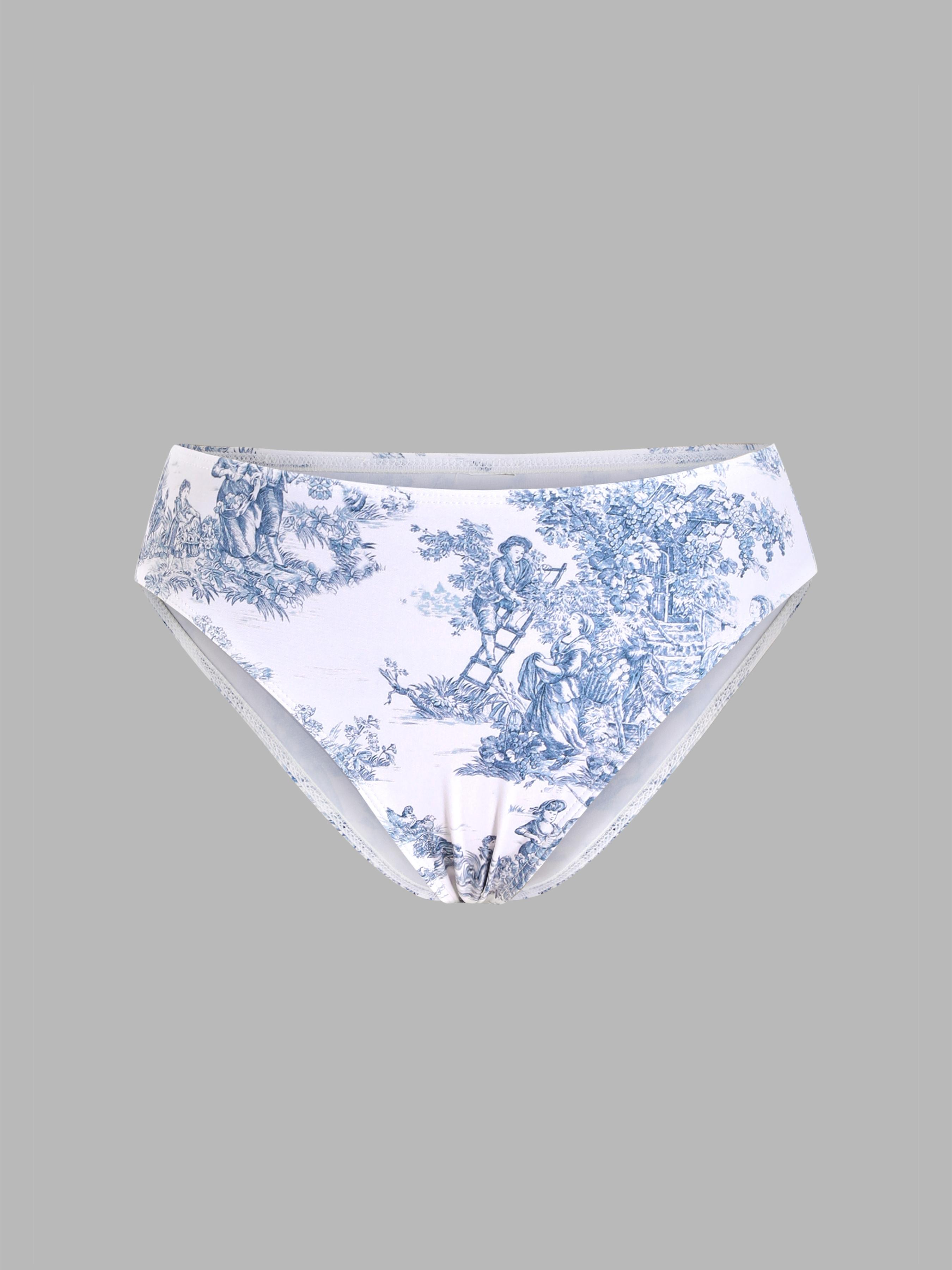 Toile de Jouy Bikini Bottom by CIDER