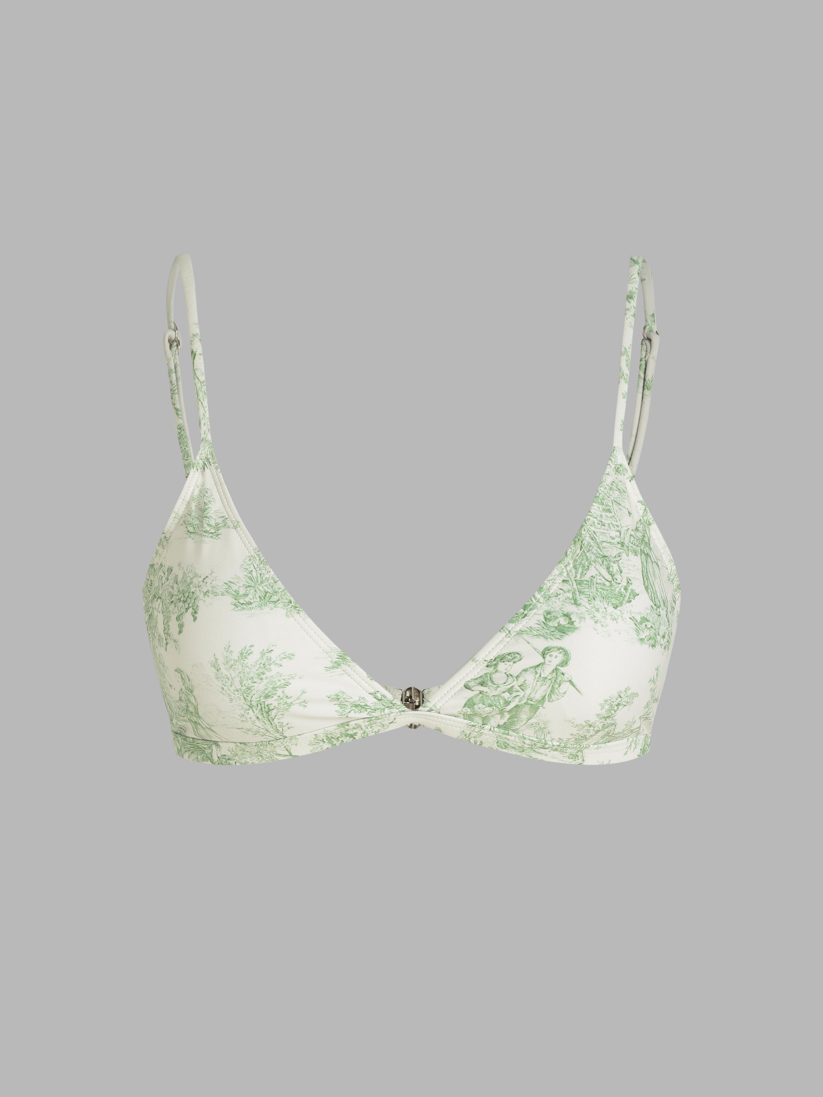 Toile de Jouy Dreieck-Bikini-Oberteil by CIDER