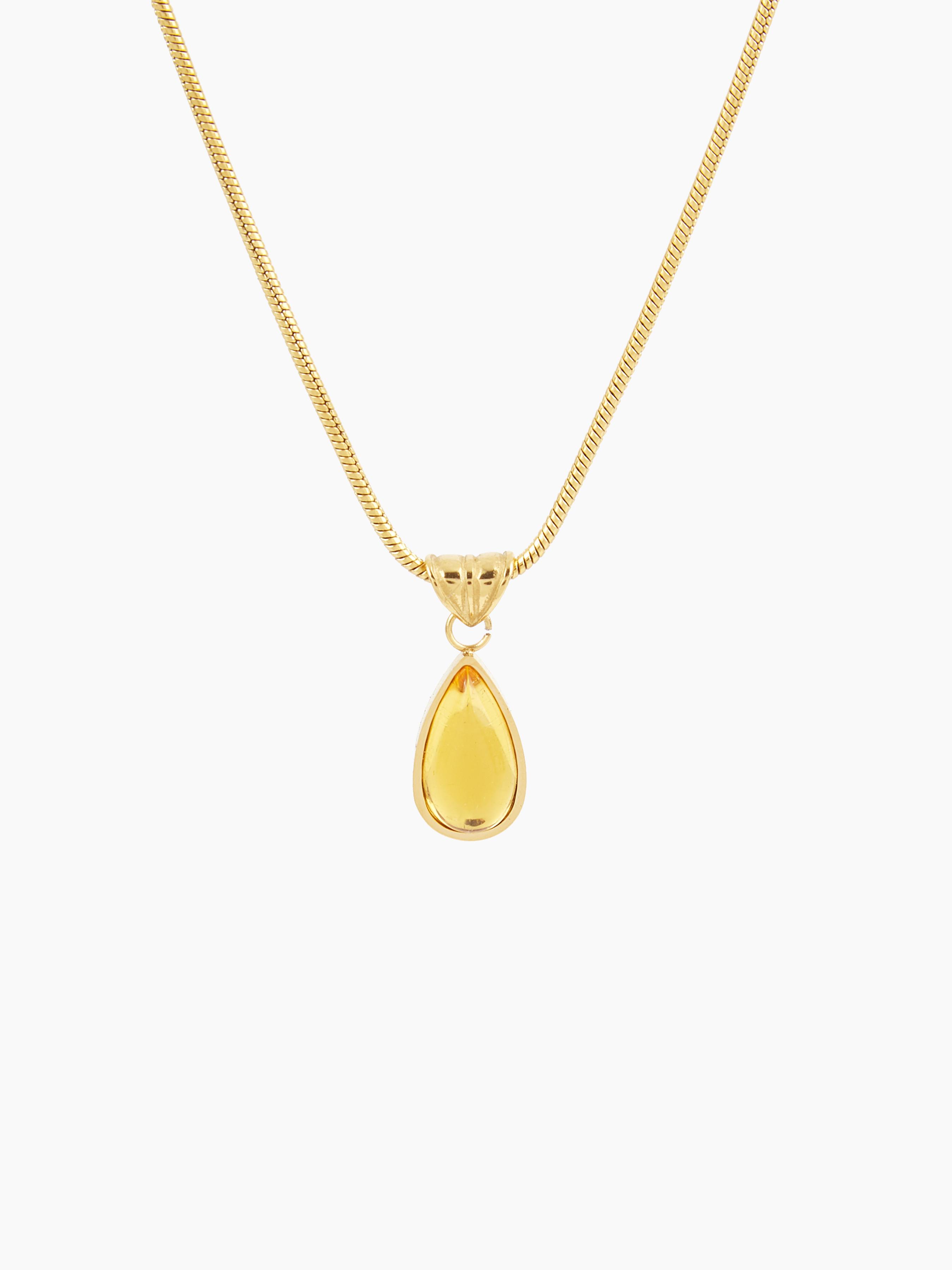 WATER DROP CHARM OPAL PENDENT NECKLACE by CIDER