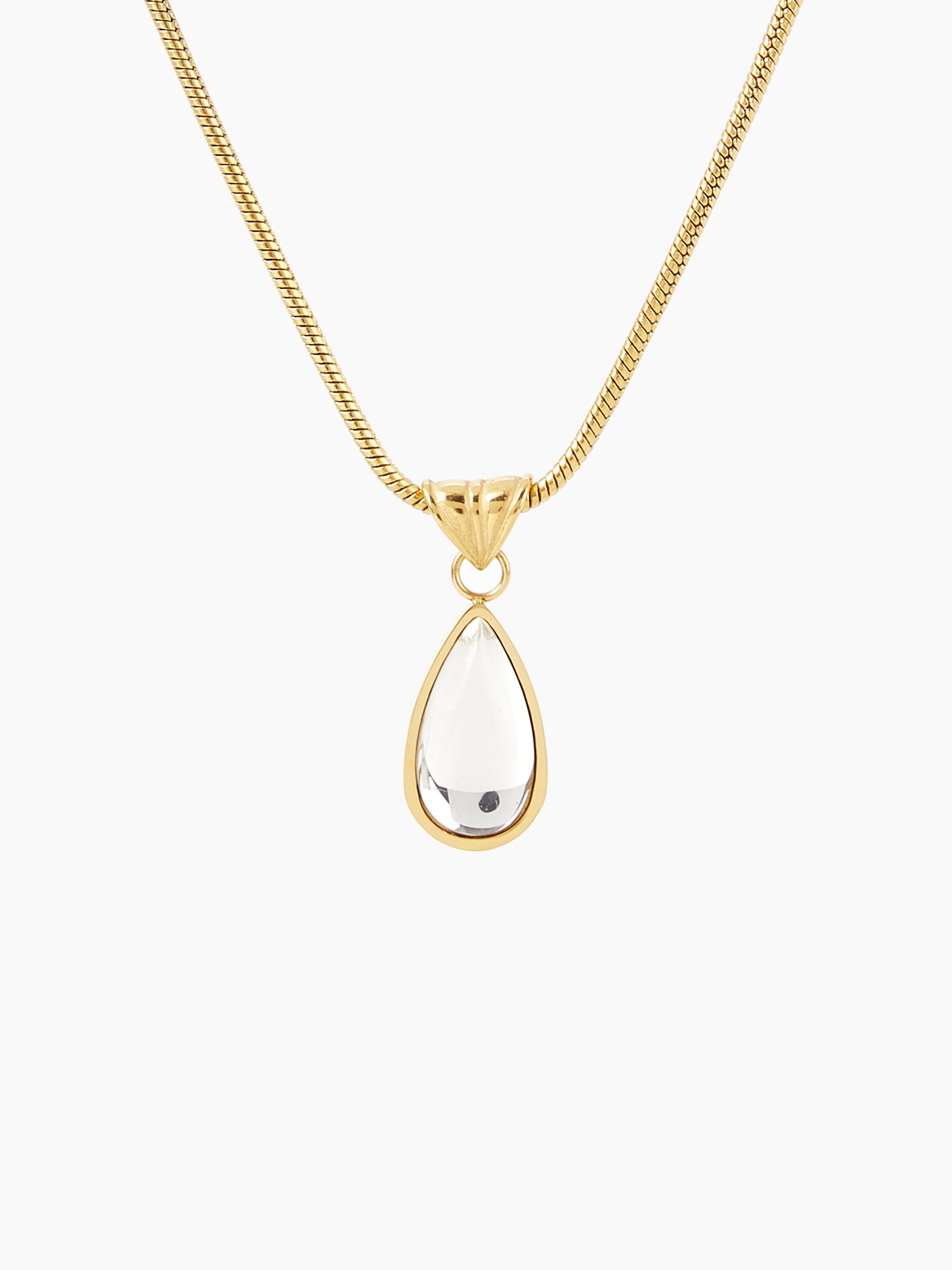 WATER DROP CHARM OPAL PENDENT NECKLACE by CIDER