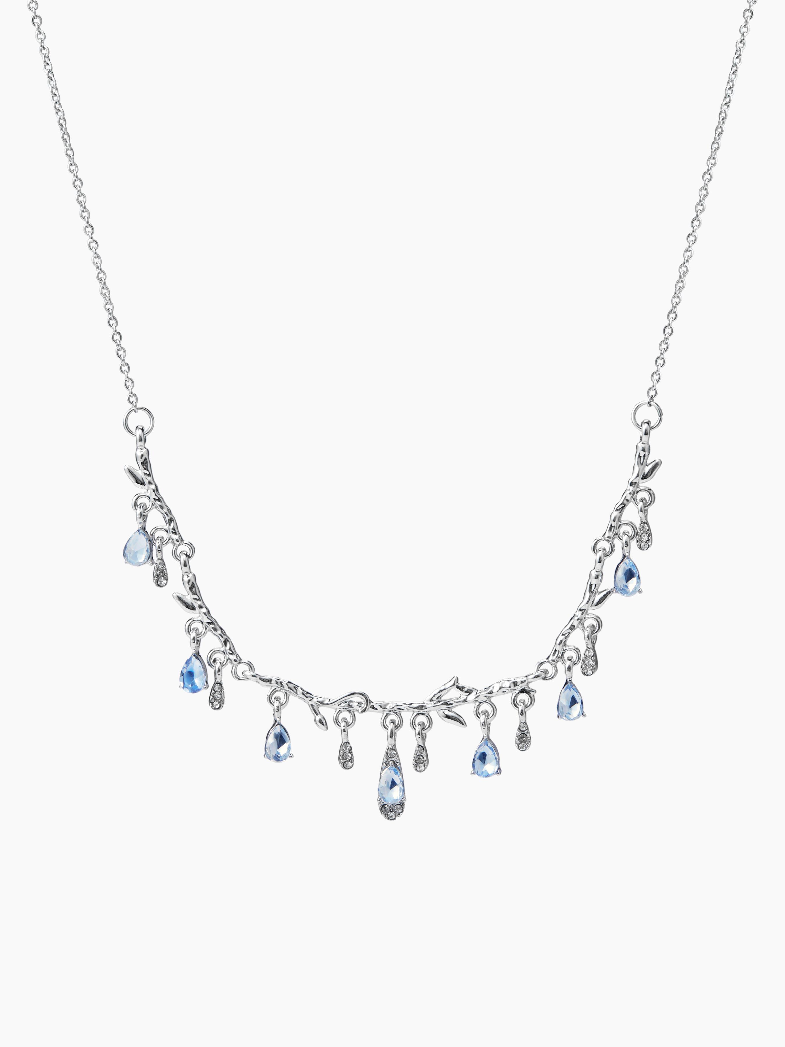 WATER DROP RHINESTONE PENDANT NECKLACE by CIDER