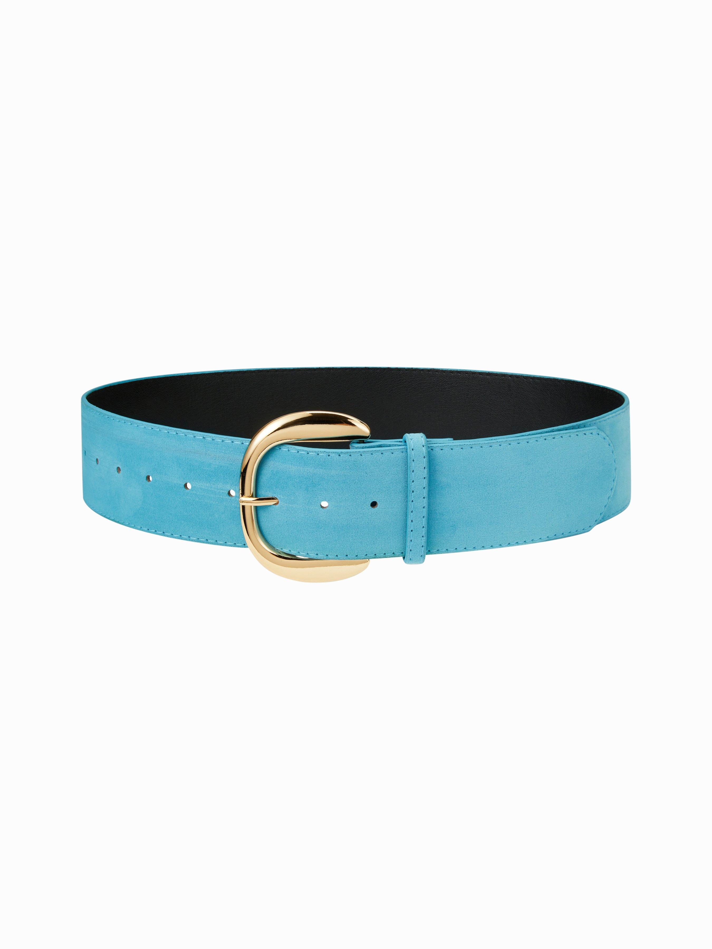 WIDE FAUX SUEDE BUCKLE BELT by CIDER
