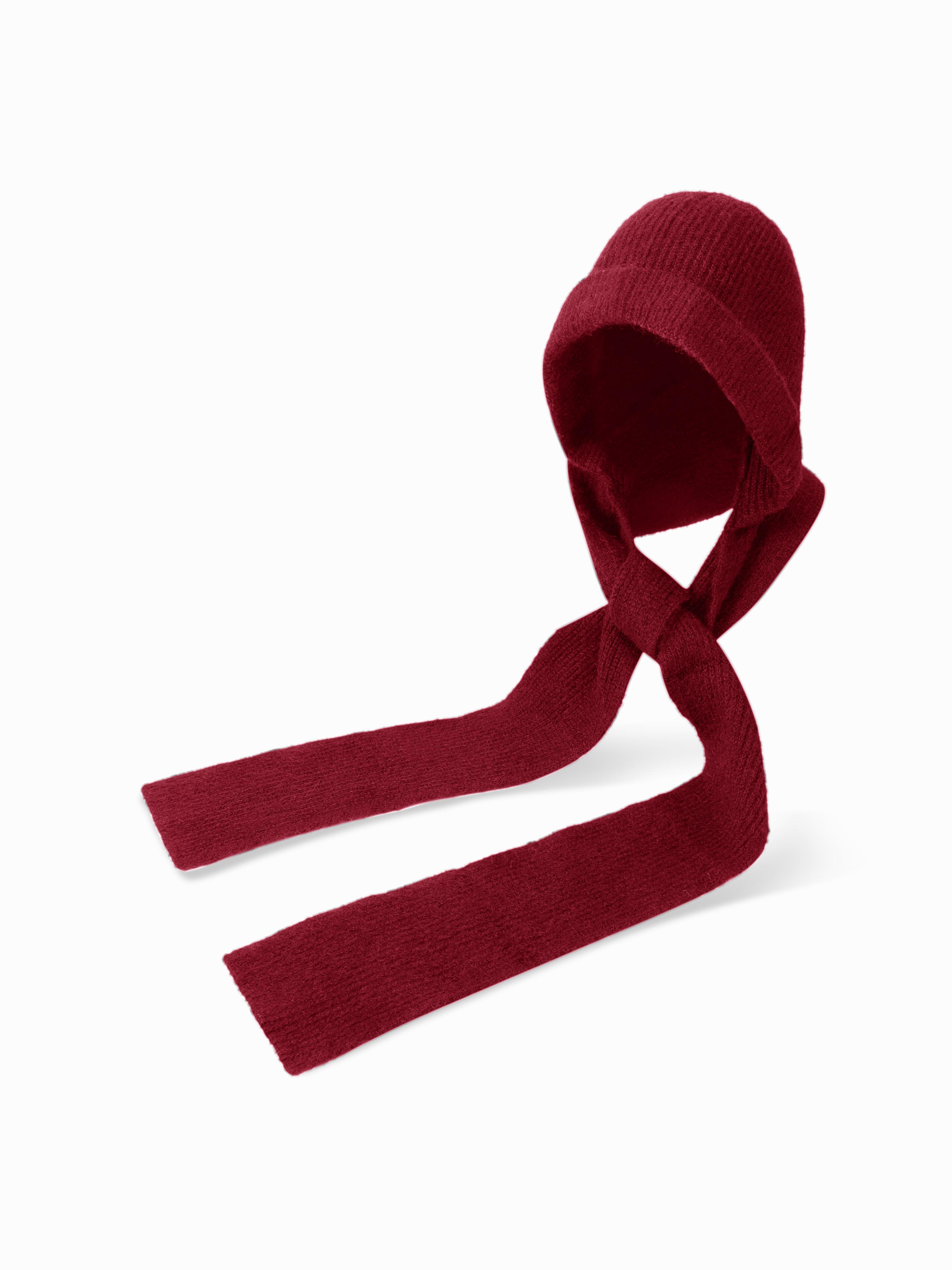 WOOL BEANIE HAT WITH SCARF by CIDER