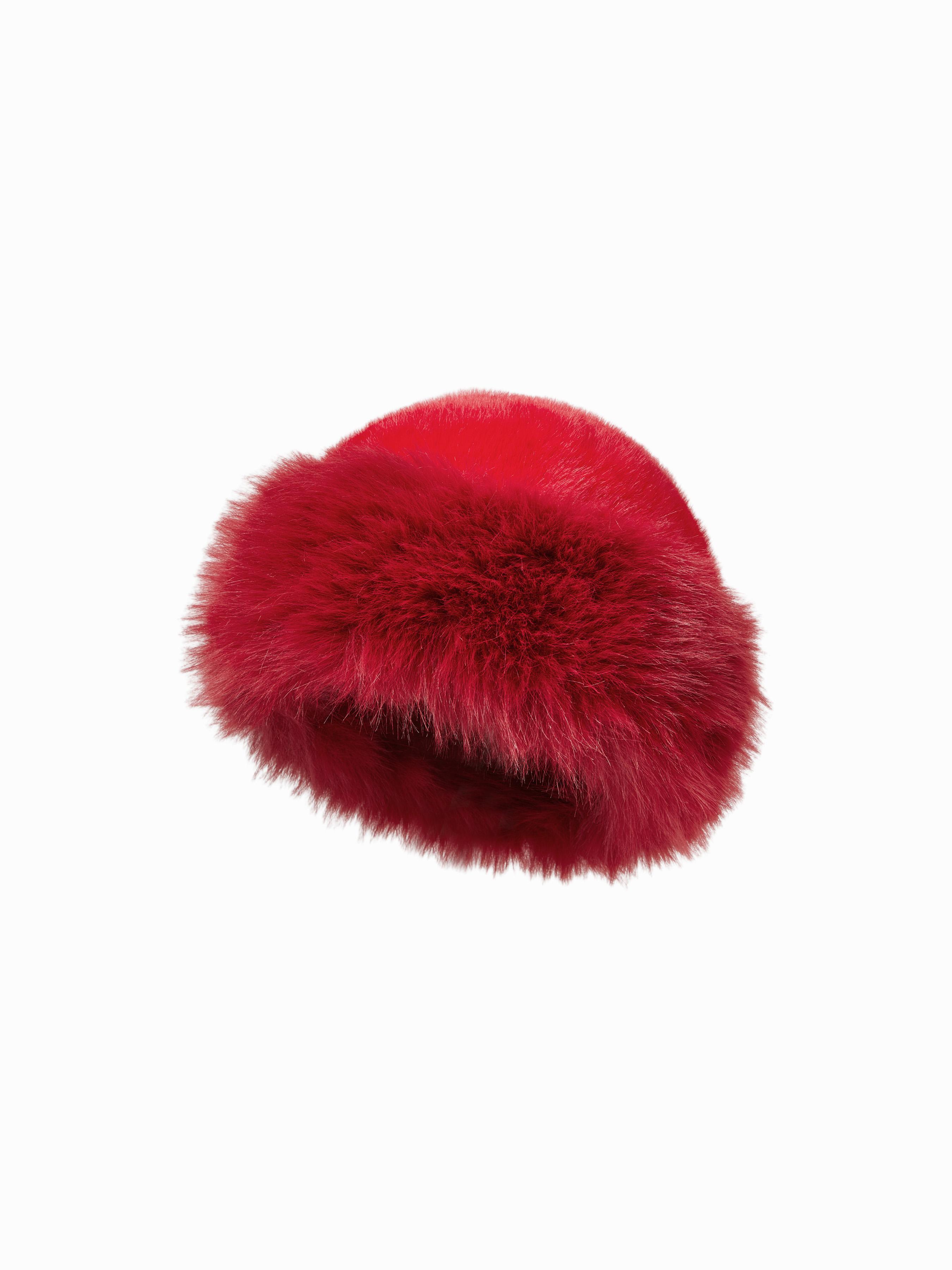 Women's Luxury White Faux Fur Beanie Hat with Fluffy Pom-Pom Detail & Soft Texture by CIDER