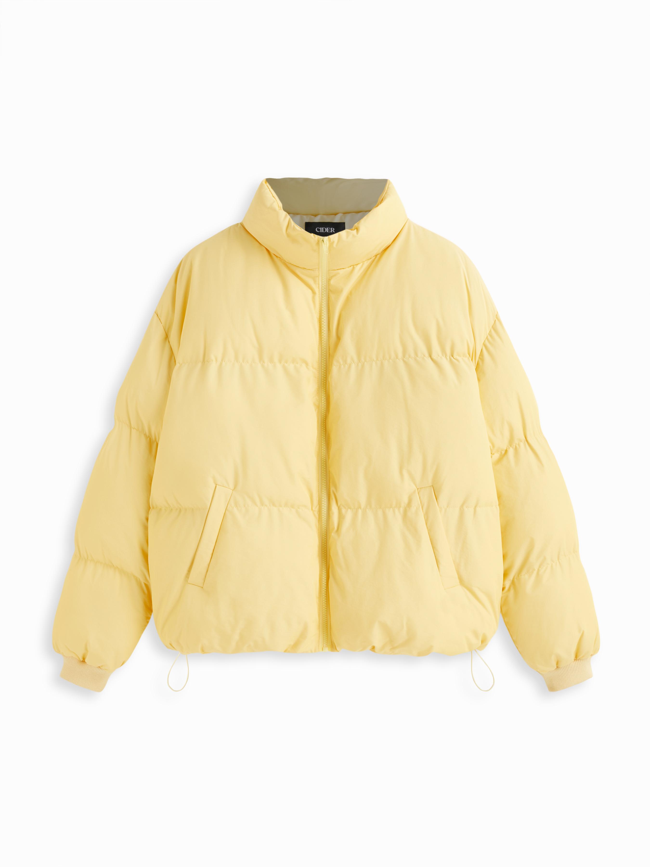 Zip Front Collared Puffer Jacket by CIDER