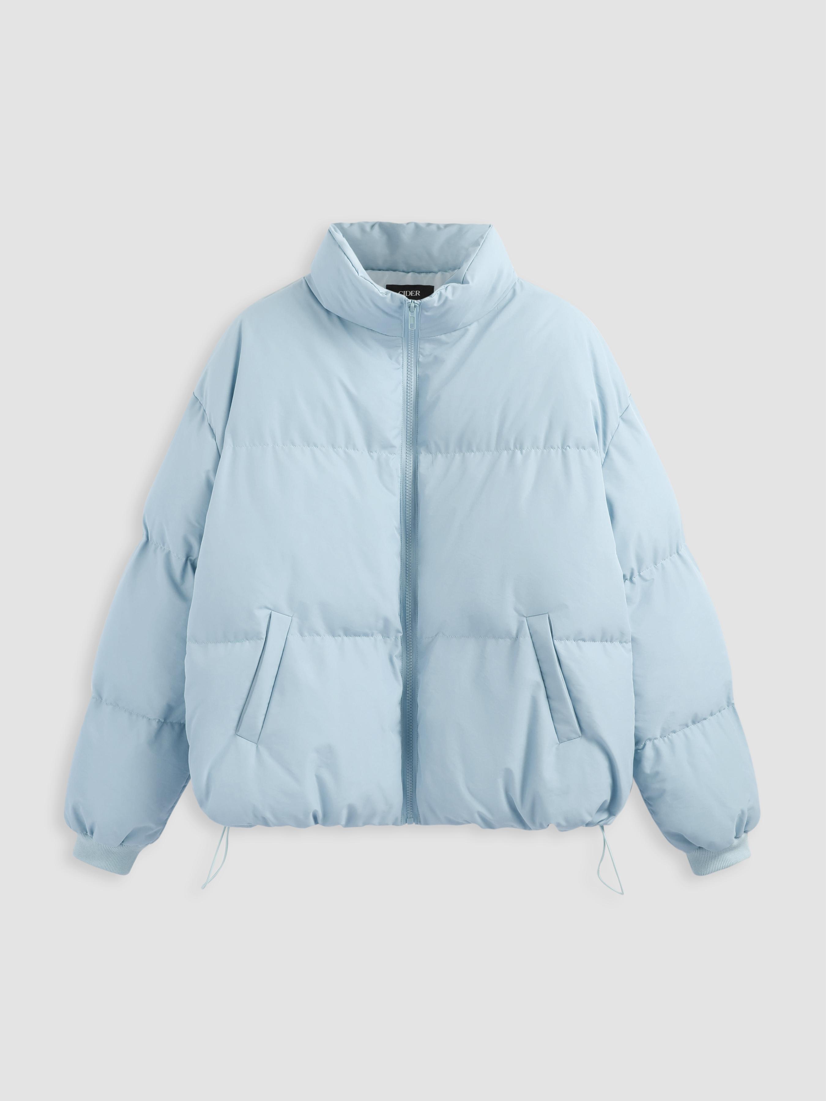Zip Front Collared Puffer Jacket by CIDER