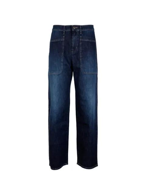 patch-pocket straight-leg jeans by CIGALA'S