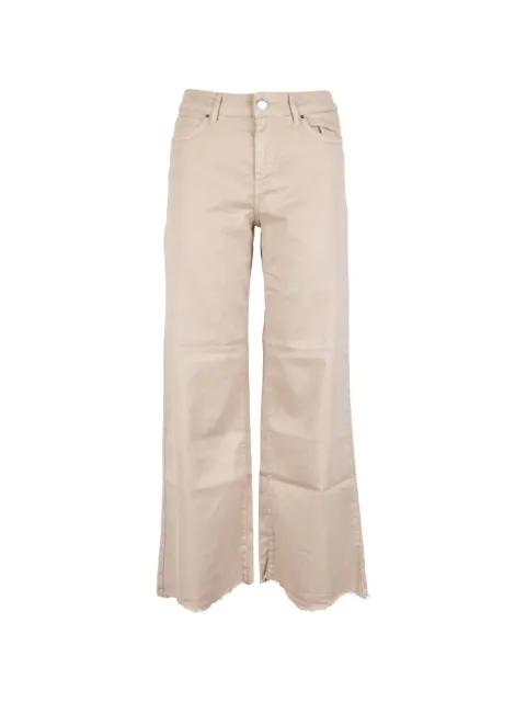 raw-edge wide-leg jeans by CIGALA'S