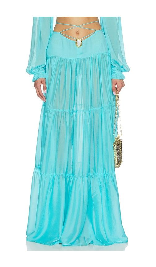 Cin Cin Song Moonstone Skirt in Blue by CIN CIN