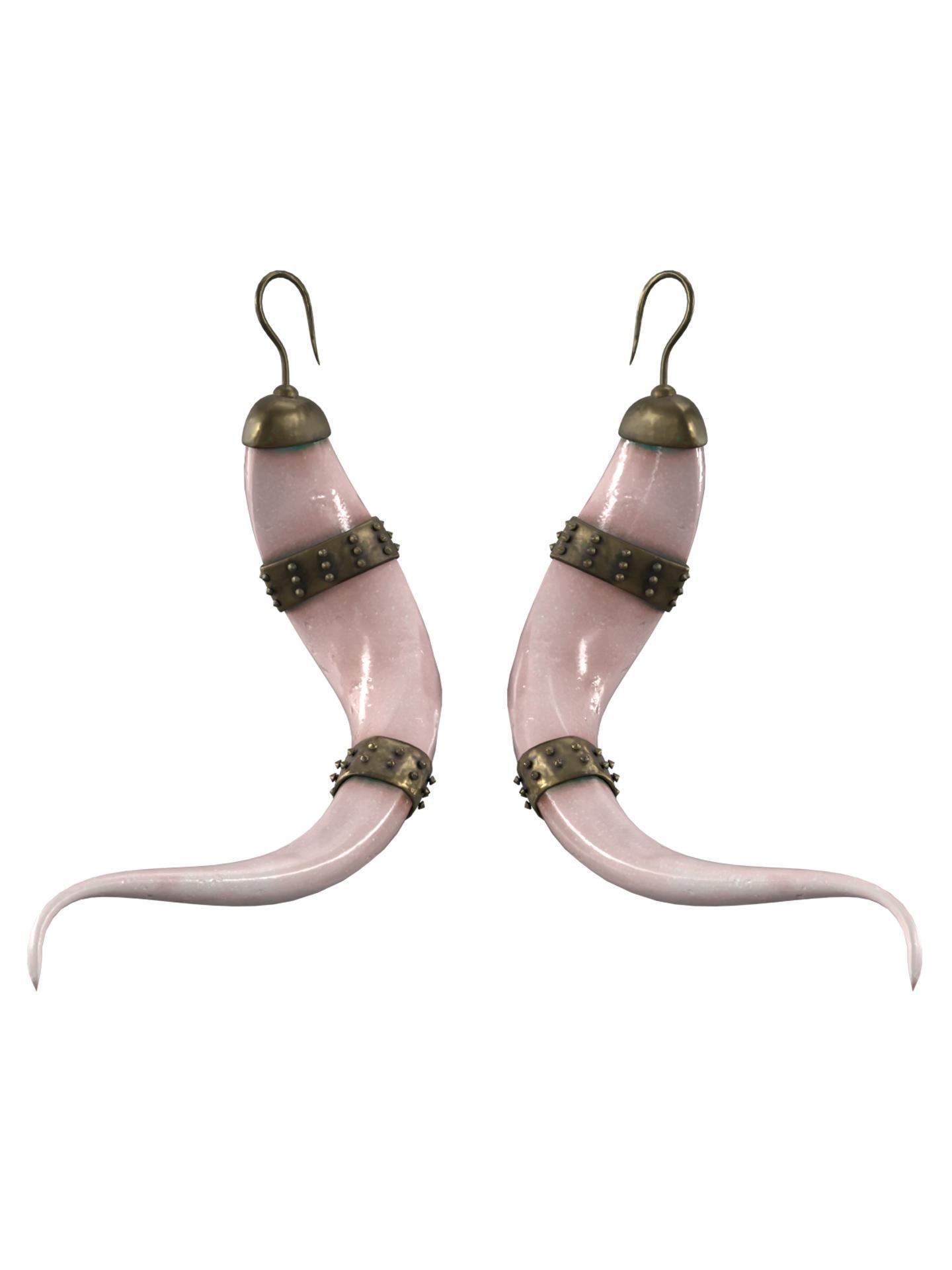 Earrings.horns by CINPHUL