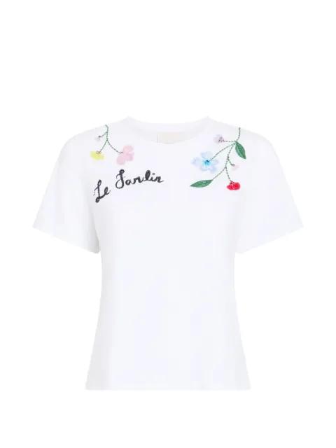 3D Floral Vine T-shirt by CINQ A SEPT