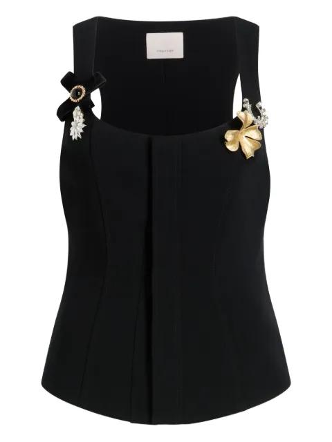Aliana embellishment vest by CINQ A SEPT