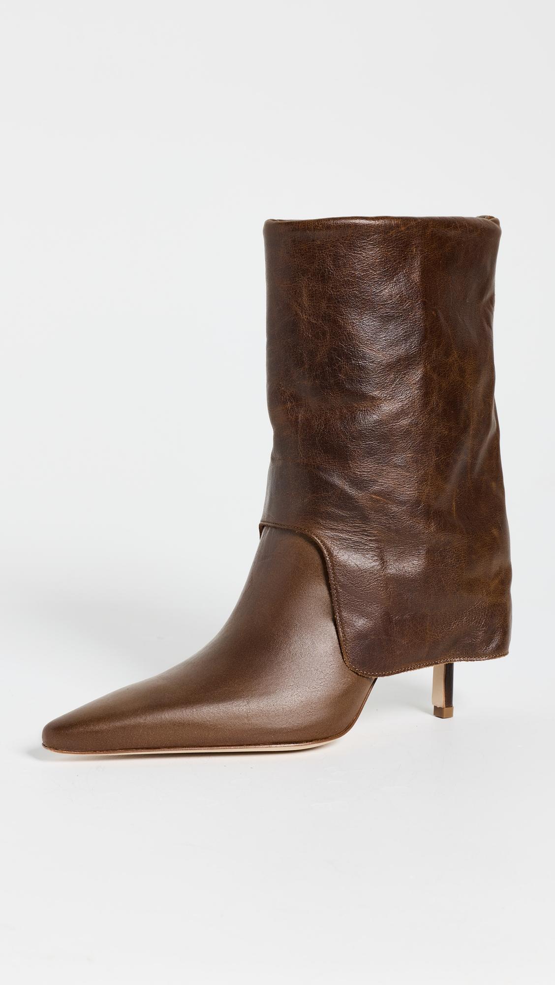 Anita Fold Over Ankle Booties by CINQ A SEPT