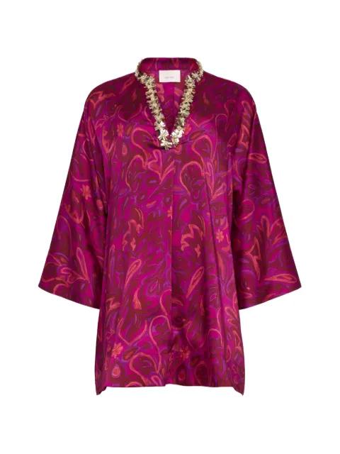 Arcia Paisley Bloom kaftan by CINQ A SEPT