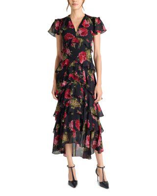 Baroque Roses Tatum Dress by CINQ A SEPT