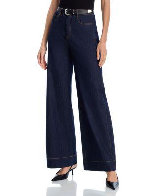 Betsy High Rise Wide Leg Jeans in Indigo by CINQ A SEPT
