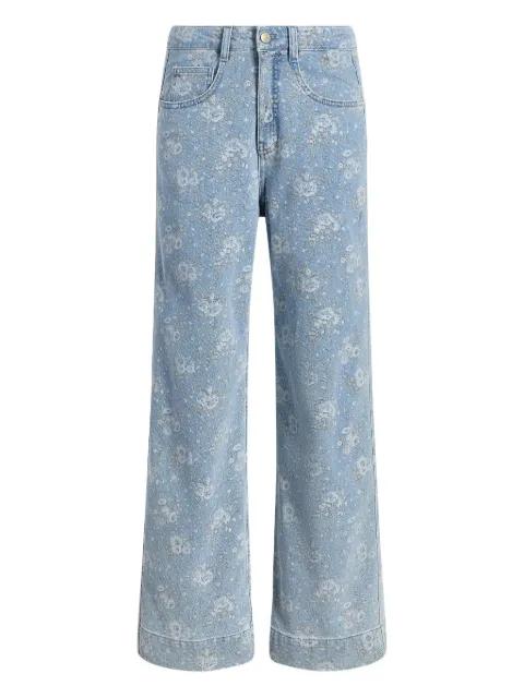 Betsy floral-print jeans by CINQ A SEPT