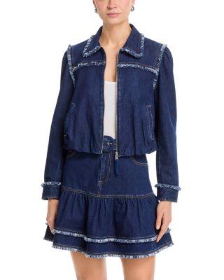 Bicolor Fringe Indria Jacket by CINQ A SEPT