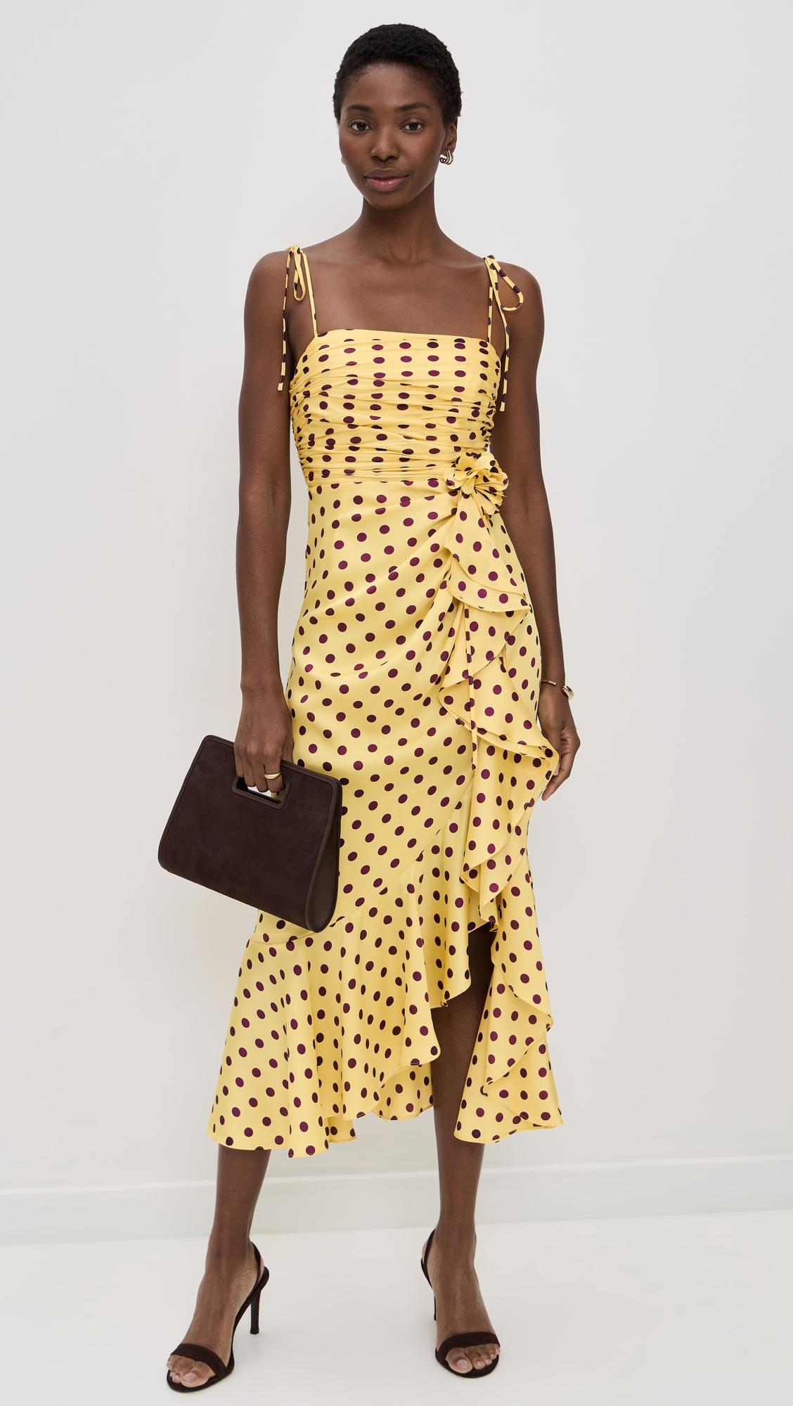 Camille Polka Dot Mireya Dress by CINQ A SEPT