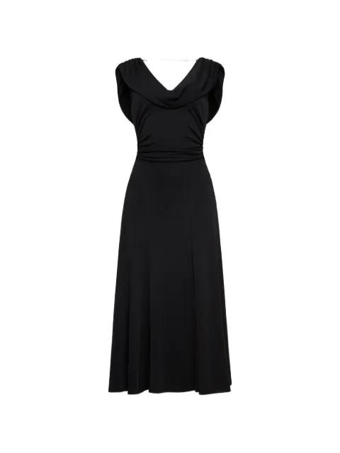 Carino draped-neck dress by CINQ A SEPT