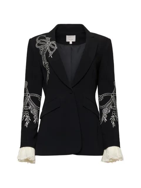 Cheyenne cascading ribbon blazer by CINQ A SEPT