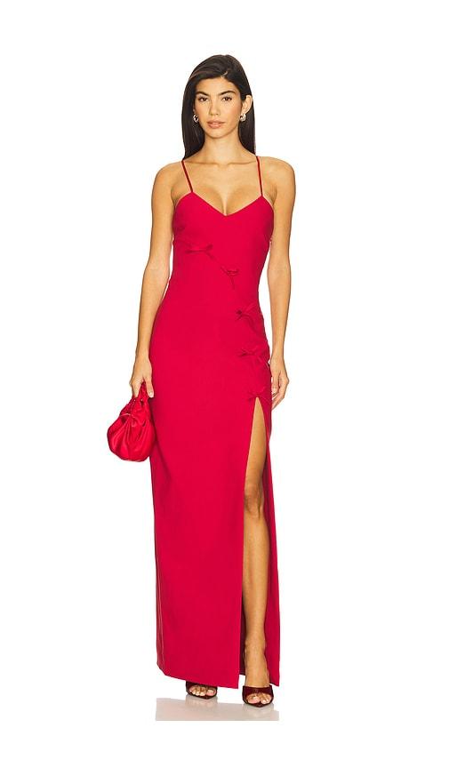 Cinq a Sept Elea Gown in Red by CINQ A SEPT