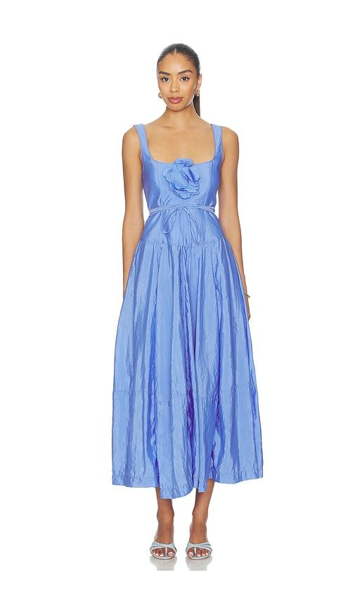 Cinq a Sept Flower Joisian Dress in Blue by CINQ A SEPT