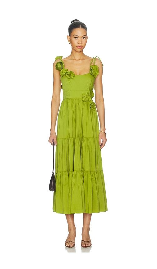 Cinq a Sept Kael Dress in Green by CINQ A SEPT