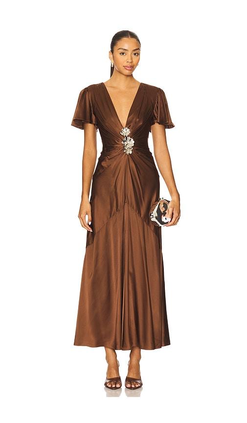 Cinq a Sept Kordyn Dress in Brown by CINQ A SEPT