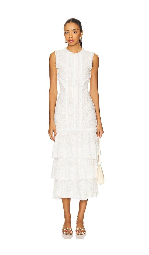 Cinq a Sept Maceio Dress in White by CINQ A SEPT