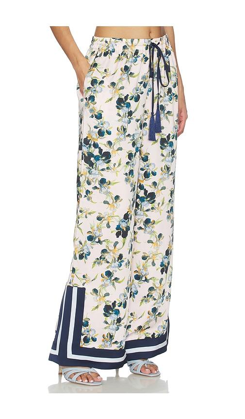 Cinq a Sept Trailing Iris Asher Pant in Rose,Blue by CINQ A SEPT