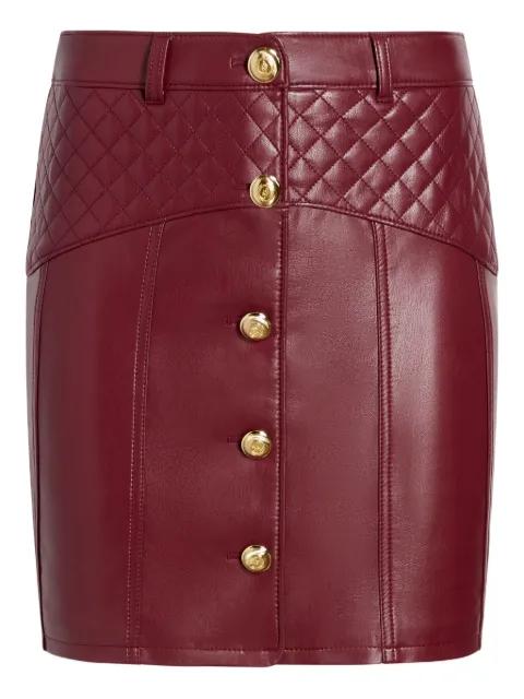 Claudia quilted button mini skirt by CINQ A SEPT