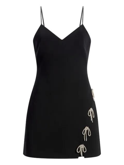 Corded rhinestone bow rella dress by CINQ A SEPT