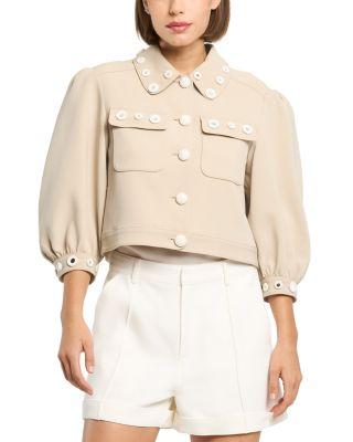Crochet Mirrors Gill Jacket by CINQ A SEPT