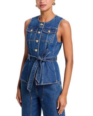 Denim Ren&eacute;e Vest by CINQ A SEPT