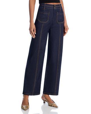 Dorothea Wide Leg Jeans in Indigo by CINQ A SEPT