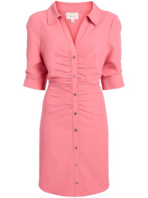 Elina ruched shirtdress by CINQ A SEPT