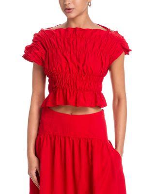 Evalina Cropped Top by CINQ A SEPT
