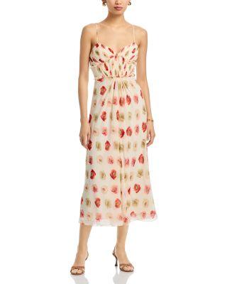 Floating Poppies Carline Dress by CINQ A SEPT