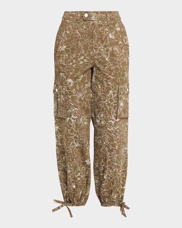 Garden Doodle Cargo Pants by CINQ A SEPT